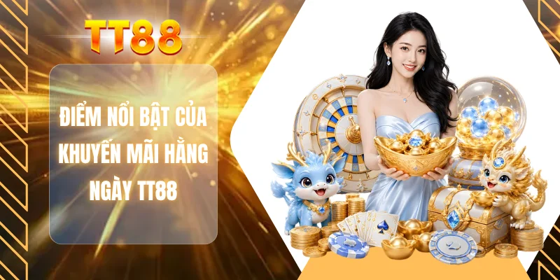Điểm nổi bật của khuyến mãi hằng ngày TT88