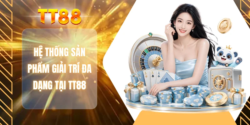 Hệ thống sản phẩm giải trí đa dạng tại TT88
